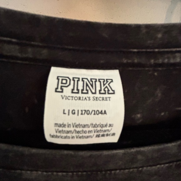 PINK Victoria's Secret Charcoal Short Sleeve Dress - Picture 3 of 4